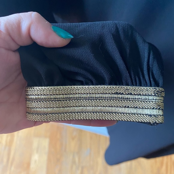 Stella & Dot Soirée Top in Black and Gold - XXL - Picture 4 of 4